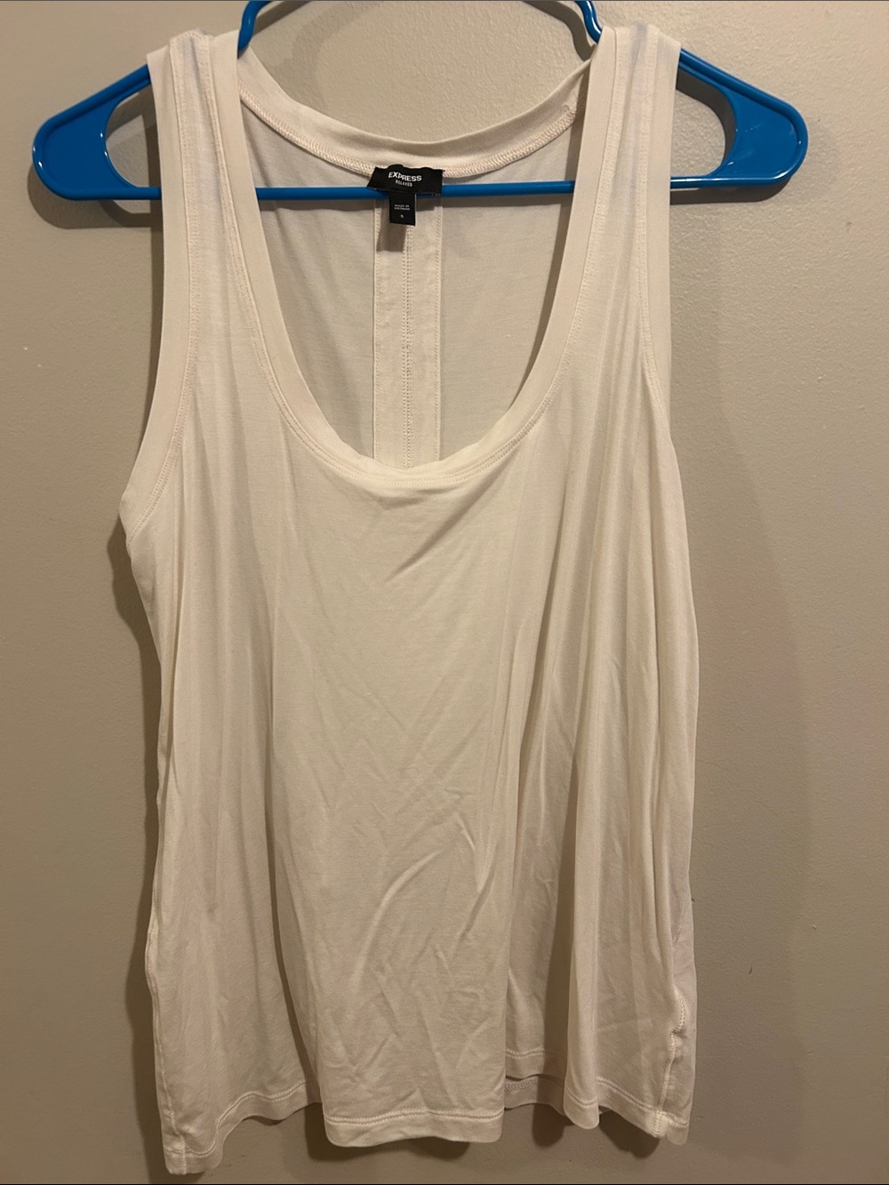 Express White Scoop Neck Tank Top